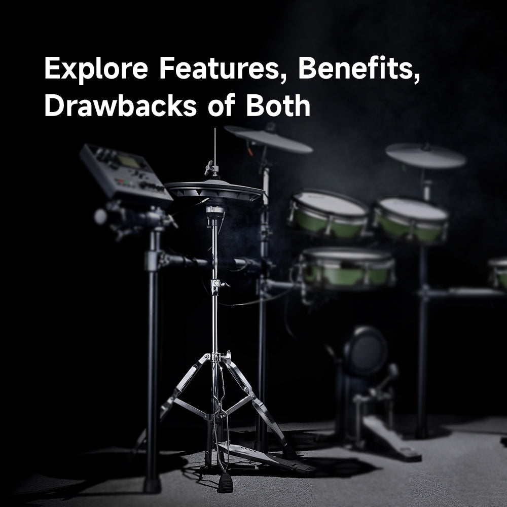 Hi-Hat-Controller vs. Moving Hi-Hat: Was ist das Beste für Ihr elektronisches Schlagzeug?