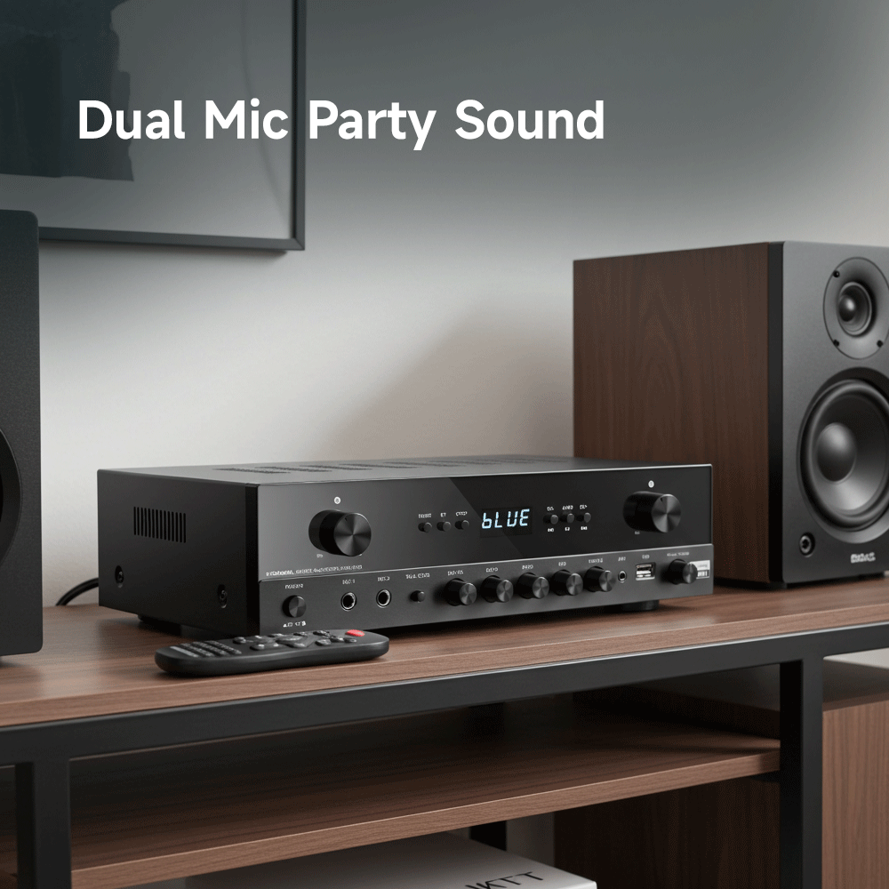 Donner MAMP2 Stereo-Verstärker – 600 W, Bluetooth 5.3 & Phono