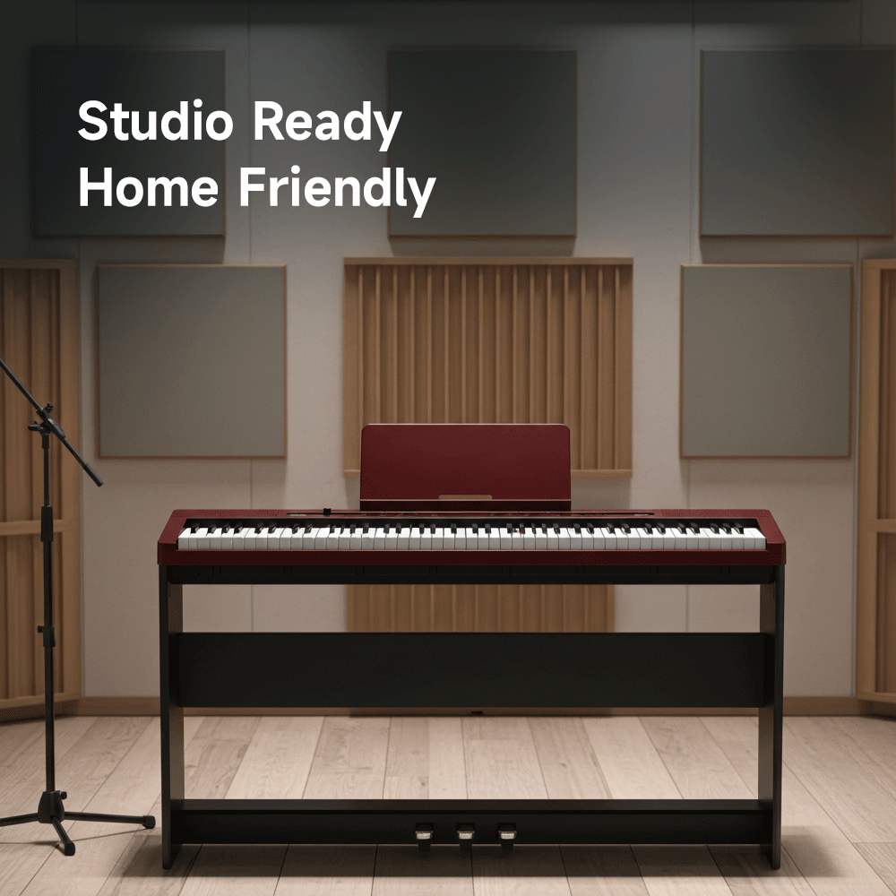 Donner DEP-16S Digitalpiano – 88 Tasten, Hammermechanik, hohe Polyphonie