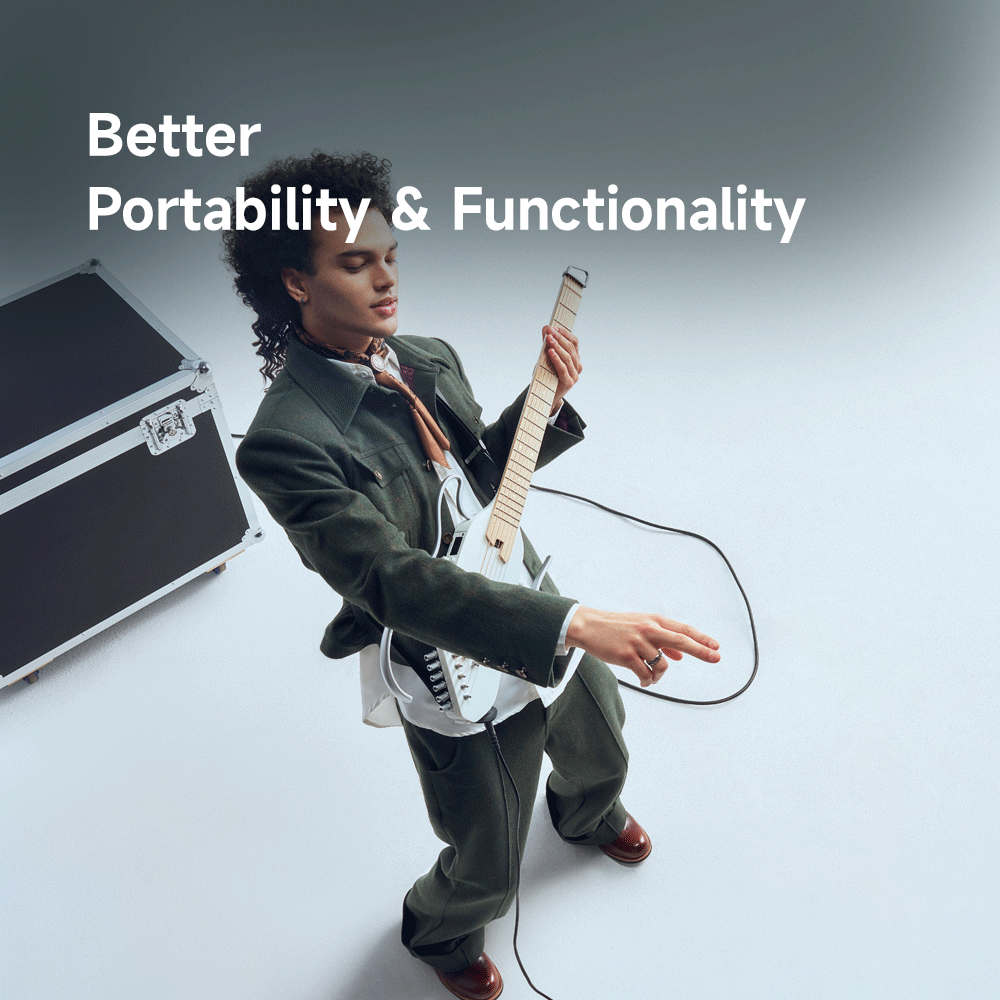 Entdecken Sie die Donner HUSH-I PRO – Reisegitarre mit Top-Technologie