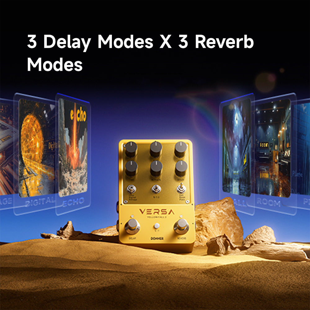 Donner Versa - Yellow Fall II: Delay- & Reverb-Effekte für Kreative Musiker