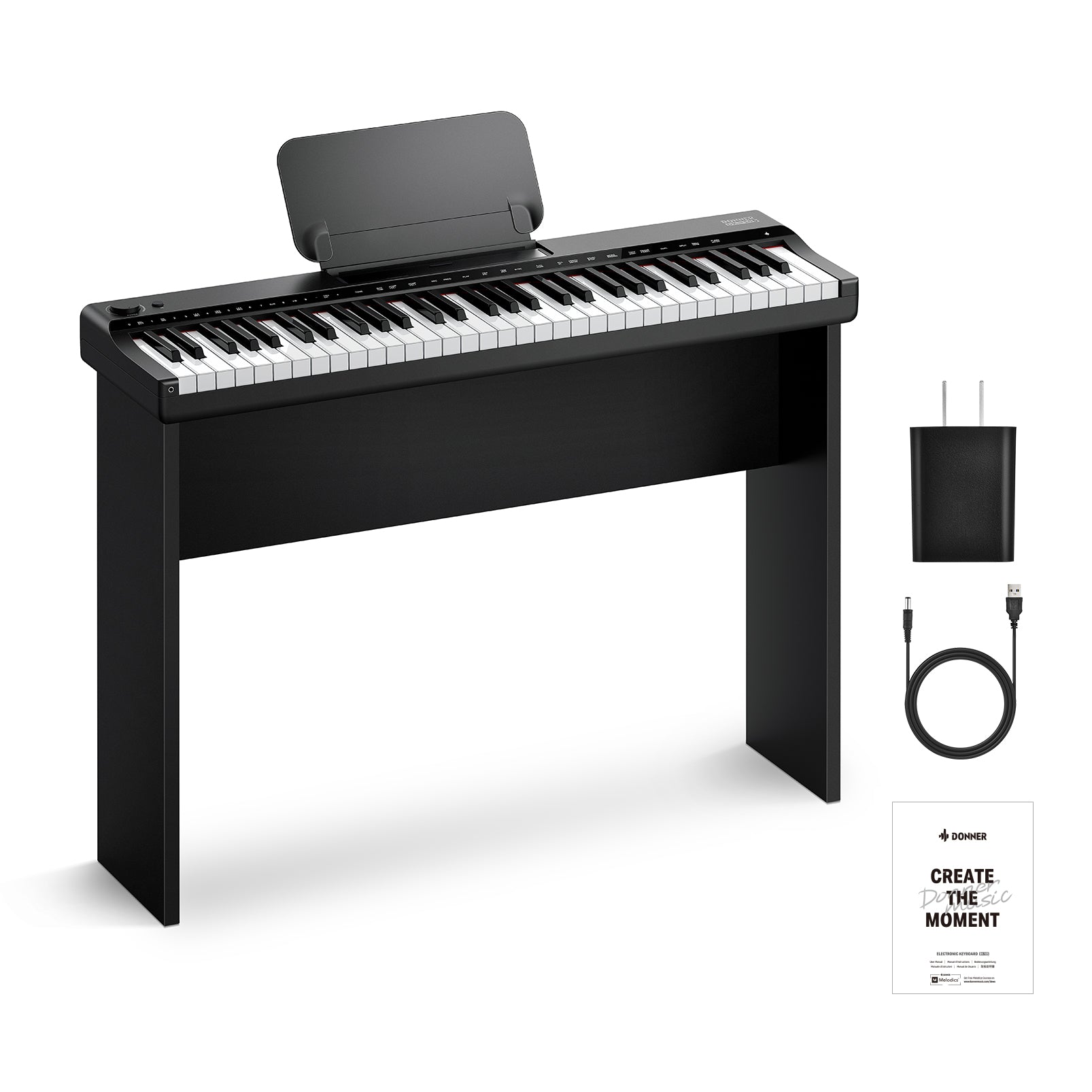 Donner DK-10S Multifunktionales 61-Tasten Keyboard-Set