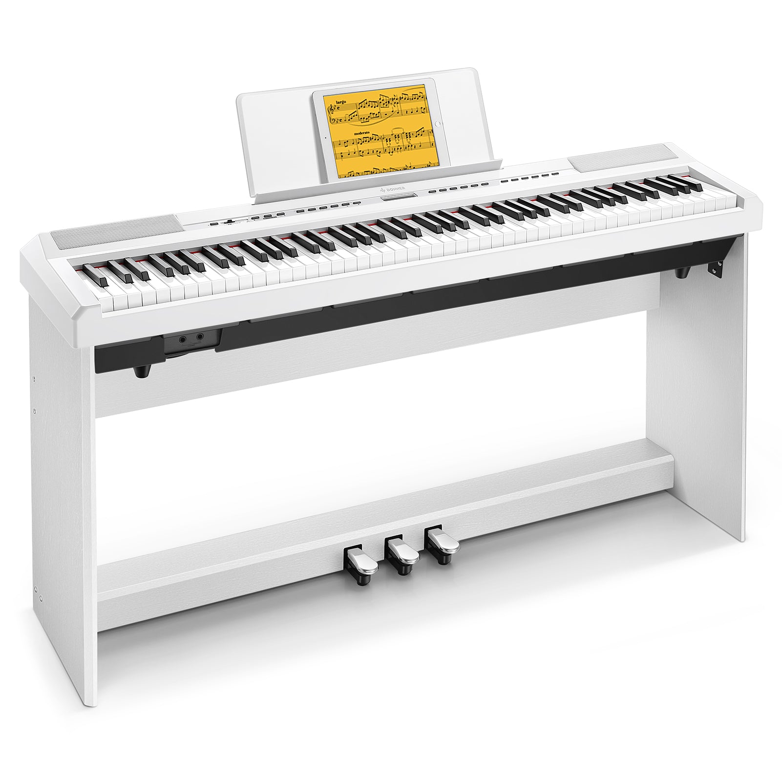 Donner DEP-20 Digital Piano mit Hammermechanik-Weiß##