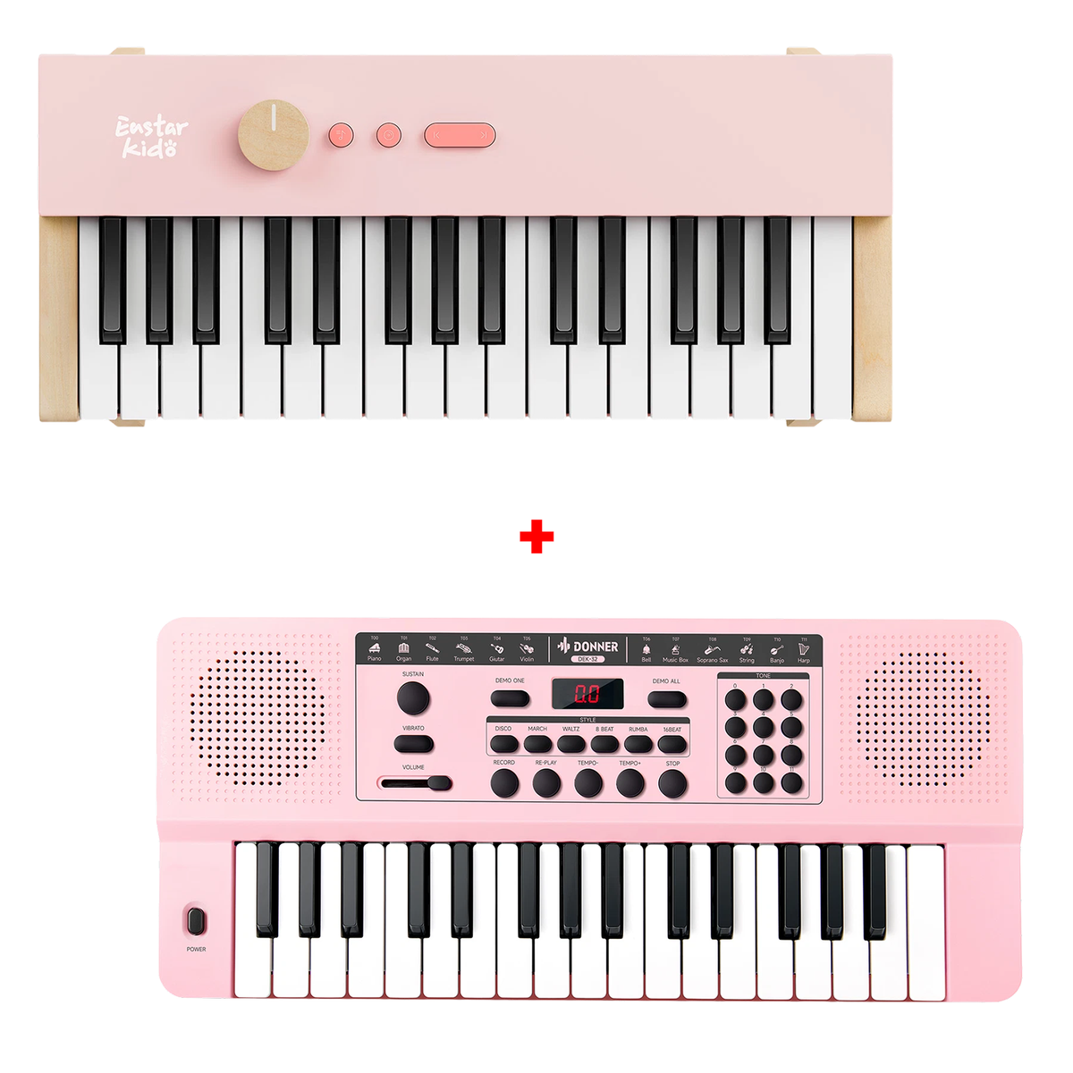 Donner DEK-32 32-Tasten-Keyboard-KIDO 32 Tasten Rosa + DEK-32 Rosa##