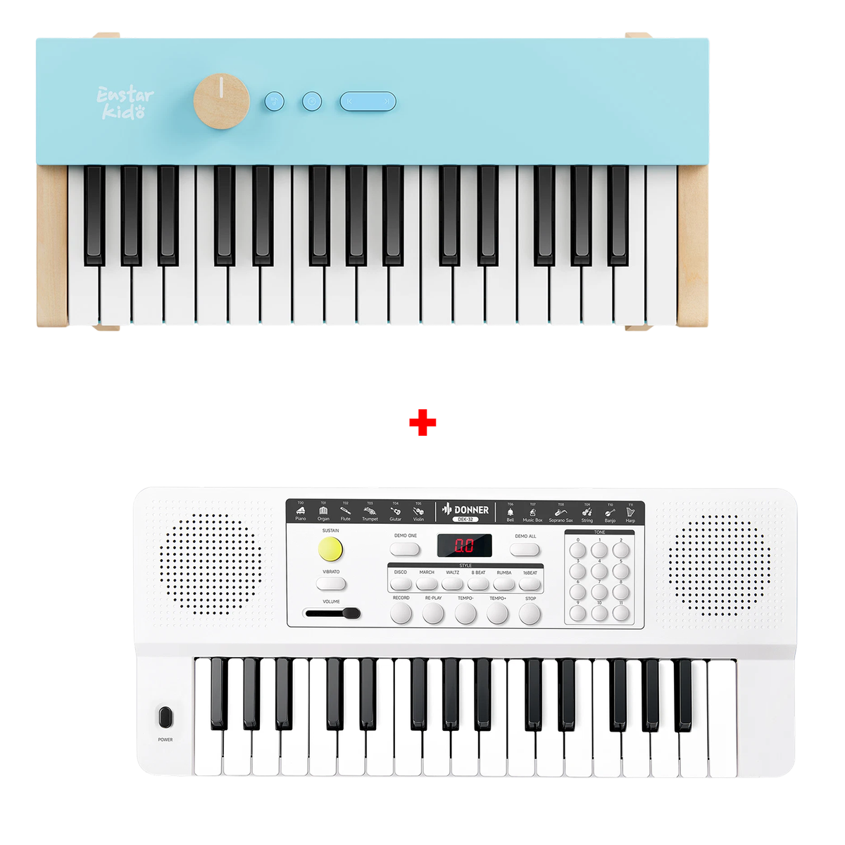 Donner DEK-32 32-Tasten-Keyboard-KIDO 32 Tasten Blau + DEK-32 Weiß##