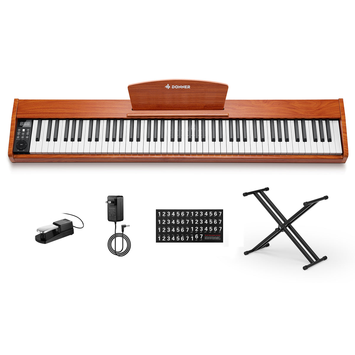 Donner DEP-1S Tastatur im Holzstil Digitalpiano
