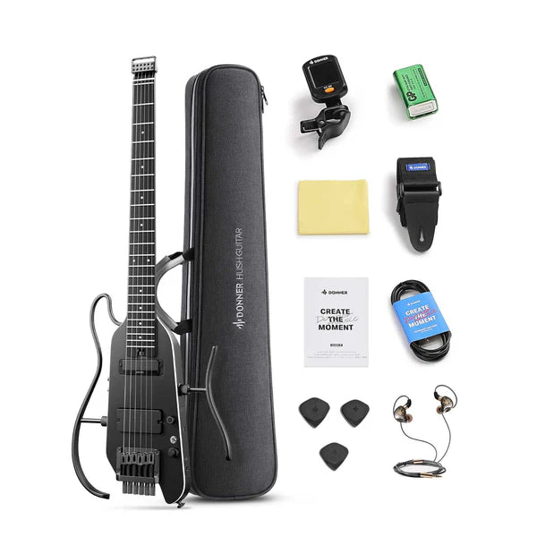 Donner HUSH™ X PRO Multi-Effekt-E-Gitarre-Schwarz##