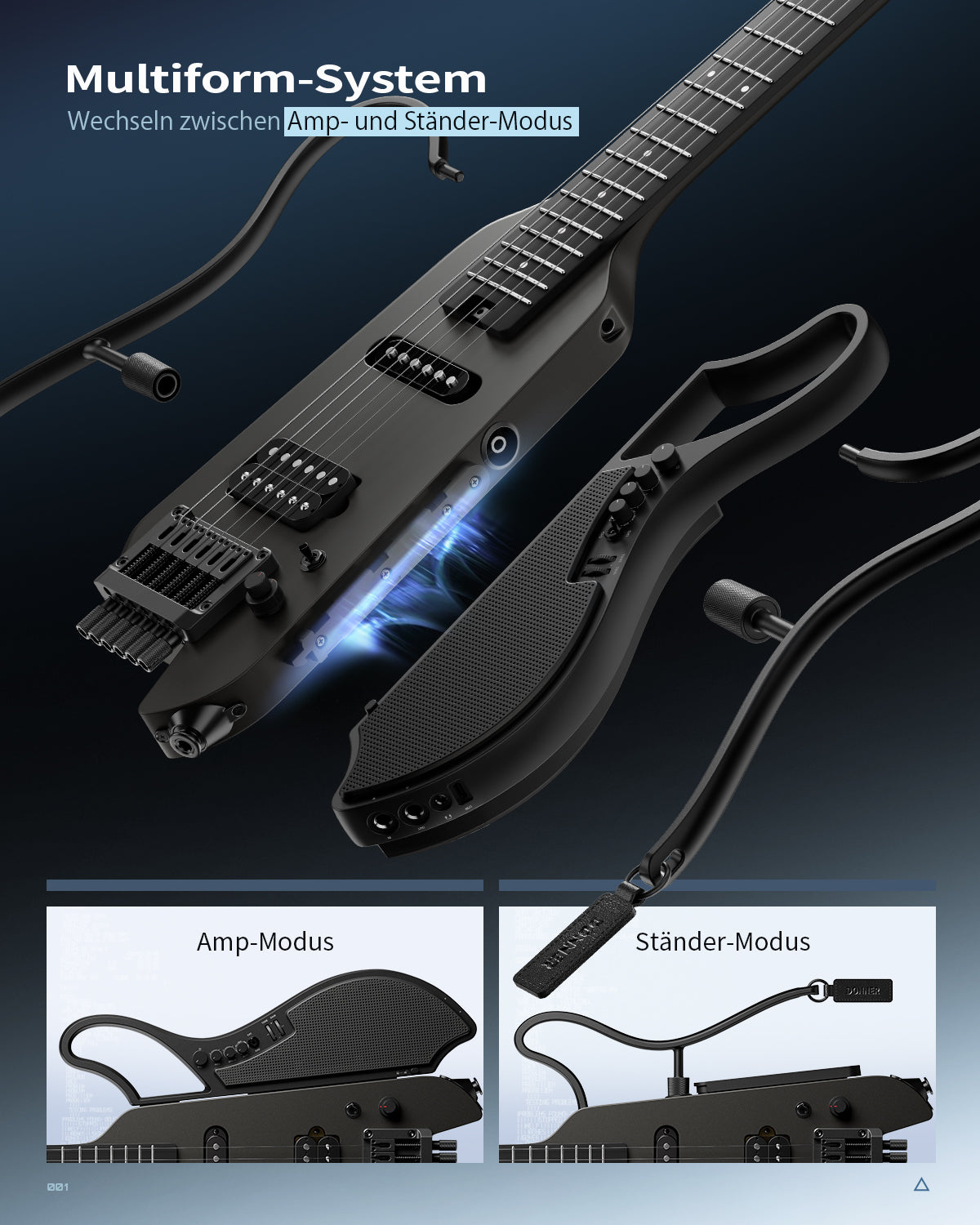 Donner HUSH X LIVE Reisegitarre-Miyavi-Ausgabe##