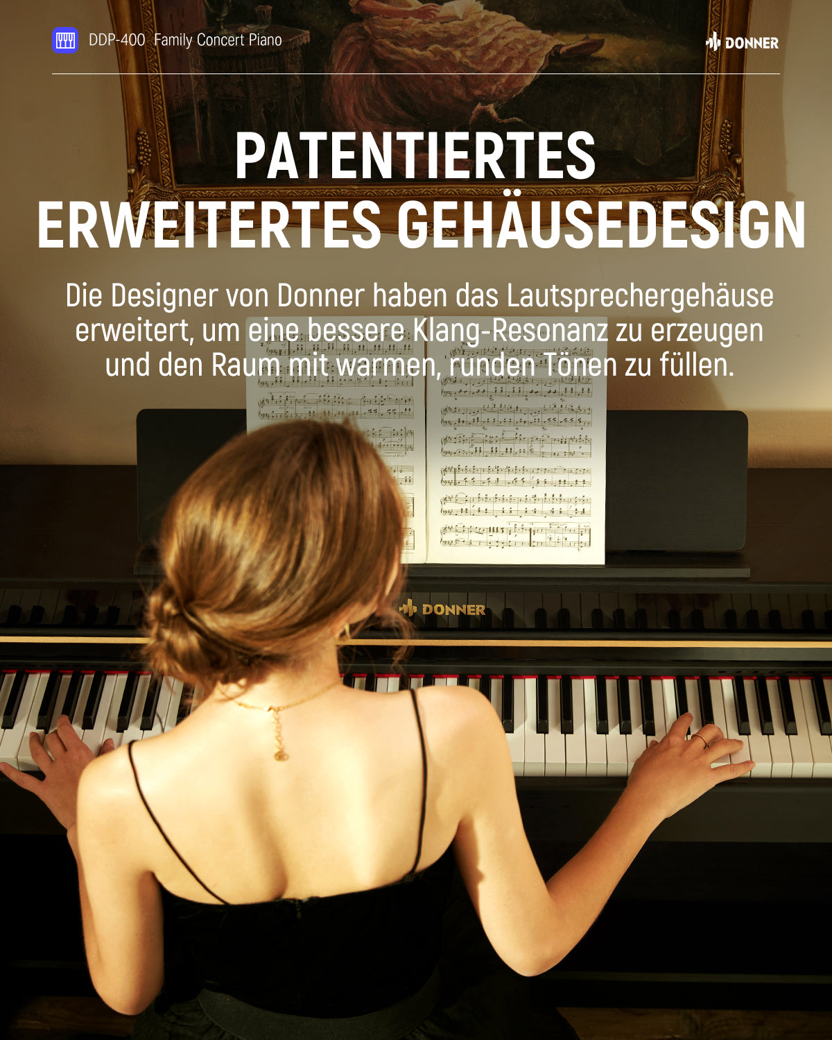 Donner DDP-400 Premium Upright Digital Piano