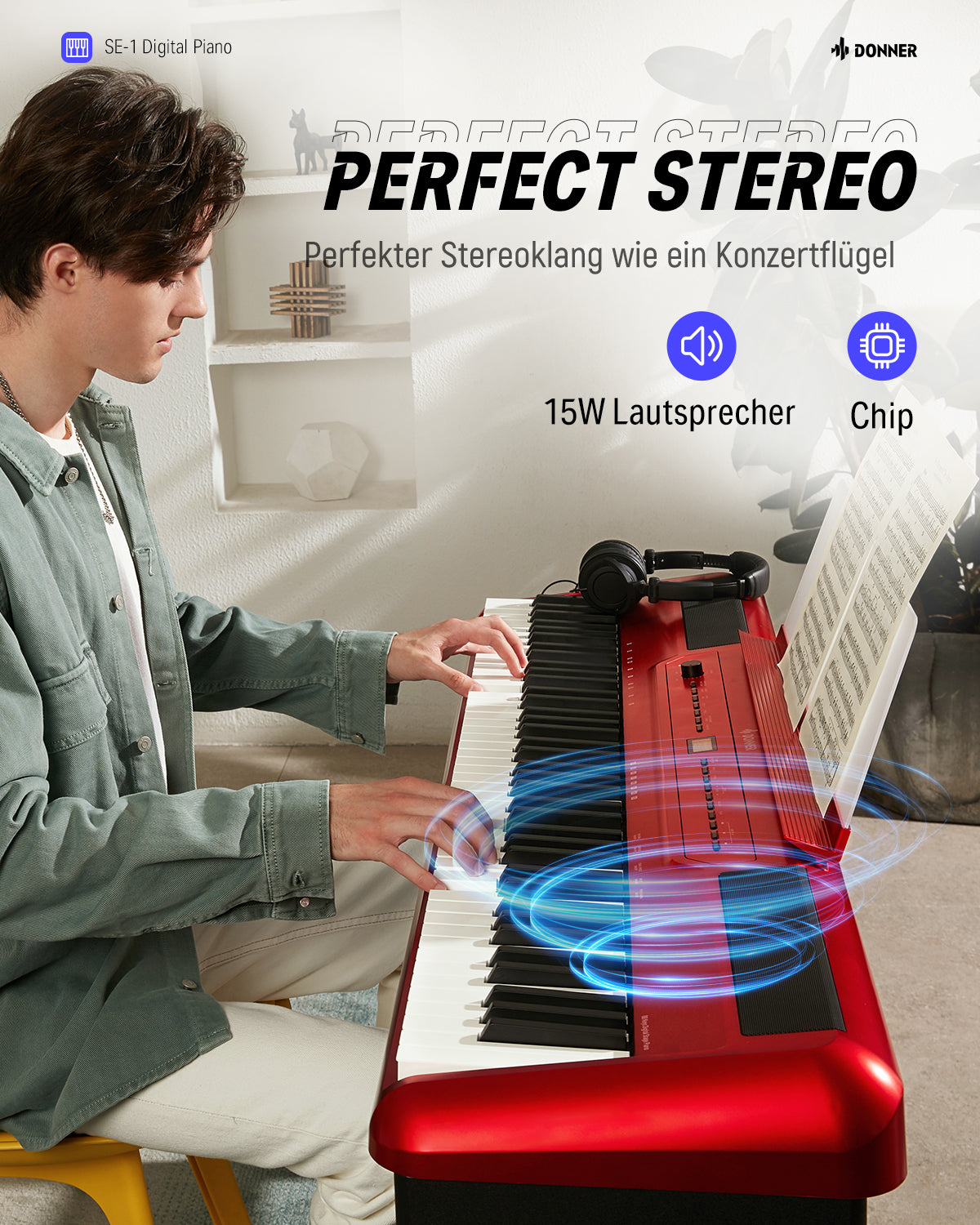 Donner SE-1 Digitalpiano mit 88 Tasten in voller Gewichtung