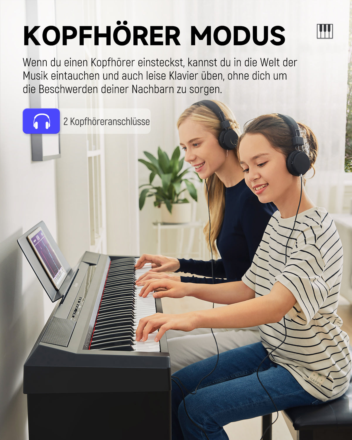 Donner DEP-10 Digital Piano Keyboard 88 Tasten Halbgewichteten