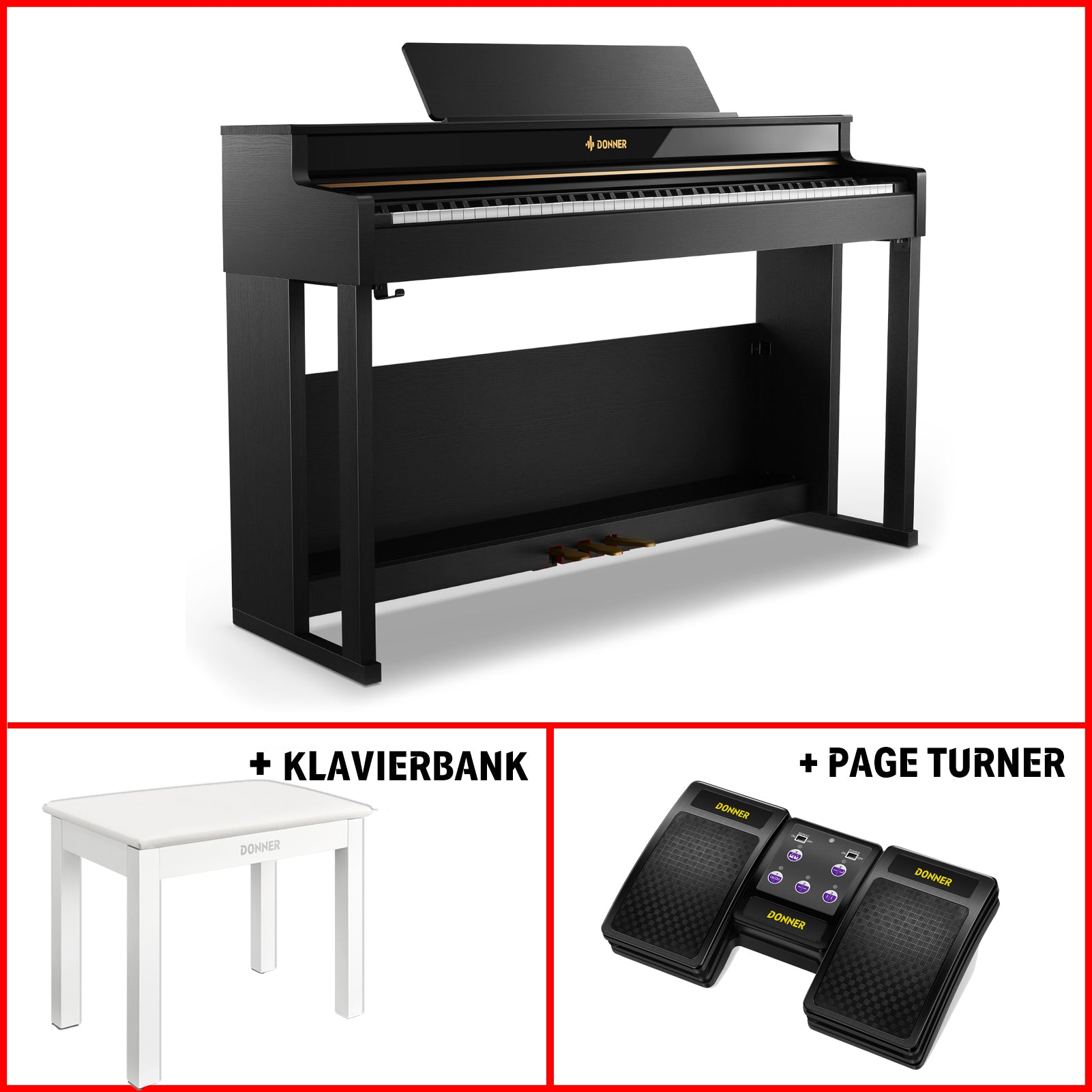 Donner DDP-400 Premium Upright Digital Piano