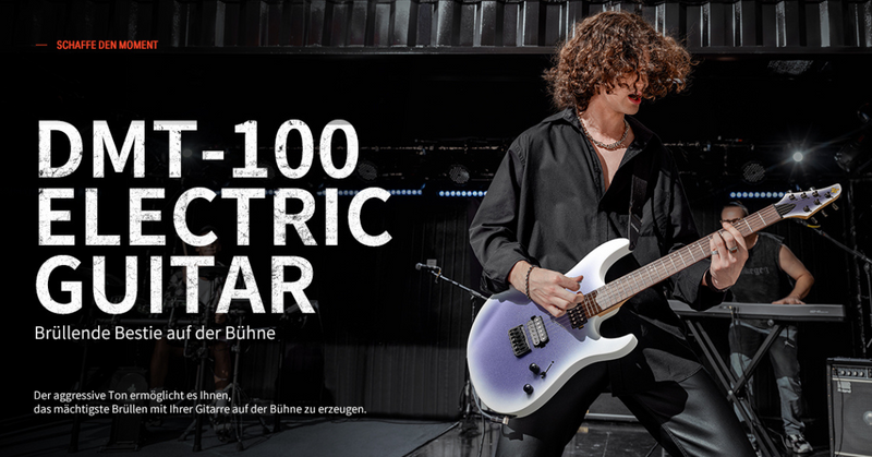 Donner DMT-100 E-Gitarre : Farbverlauf Violett