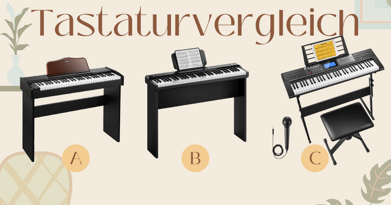 Vergleich dreier elektronischer Keyboards: Donner DEK-610S vs. Donner DK-10S vs. Eastar EK-10S