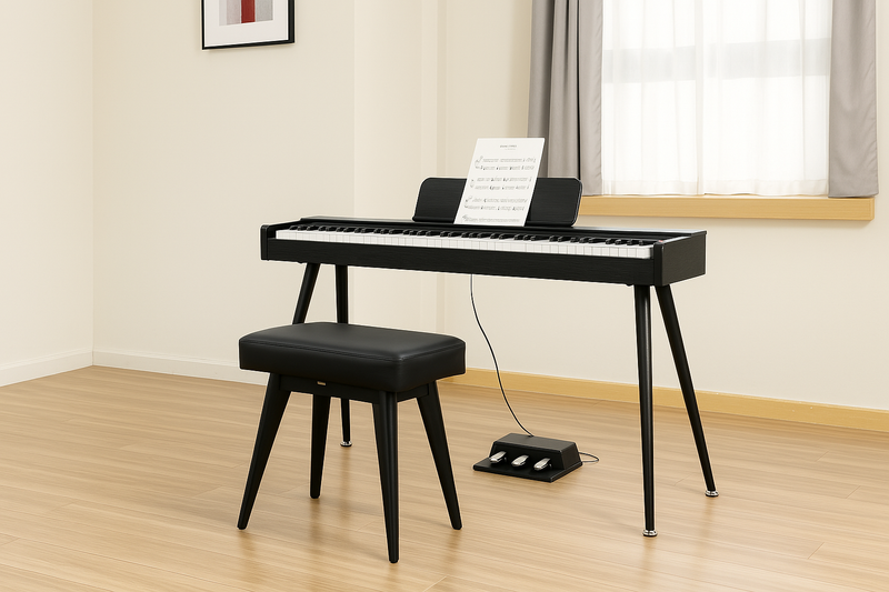 Donner OURA S100 Digital Piano: Elegantes Anfänger-Klavier mit Hammermechanik