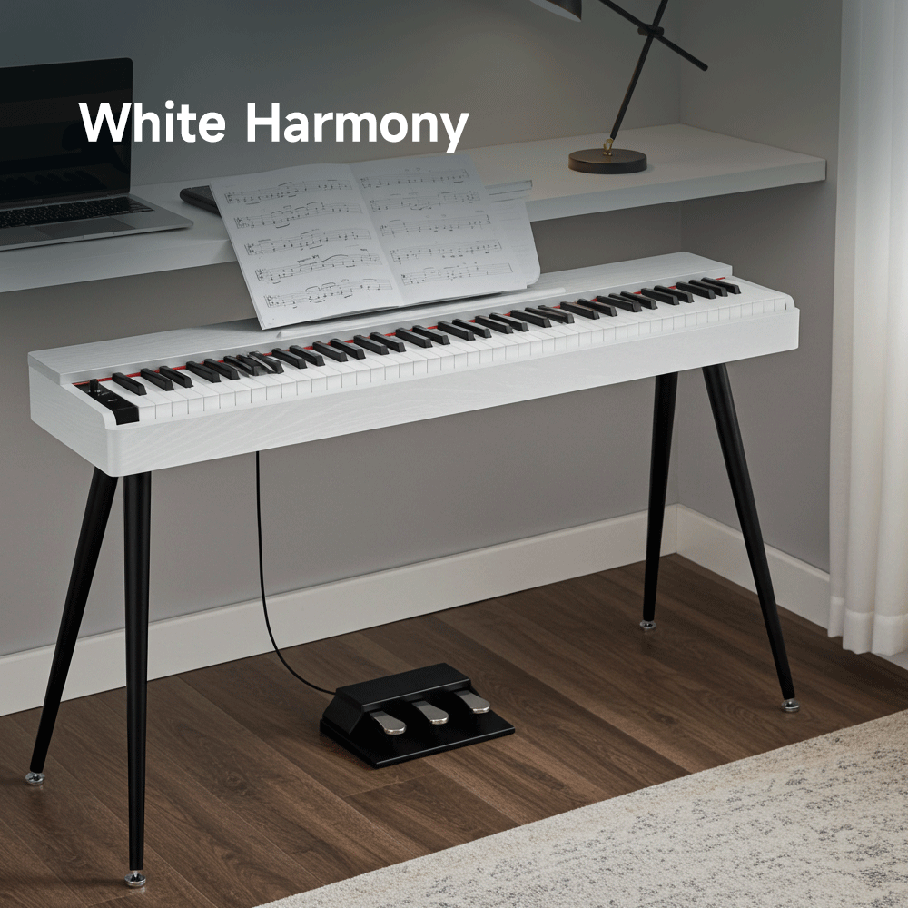 Donner OURA S100 Digitalpiano in Weiß – 88 Tasten & Bluetooth