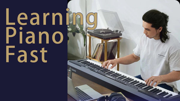 Wie du schnell Klavier lernen kannst: Versuche es mit einem gewichteten Keyboard (88-Tasten) für Anfänger