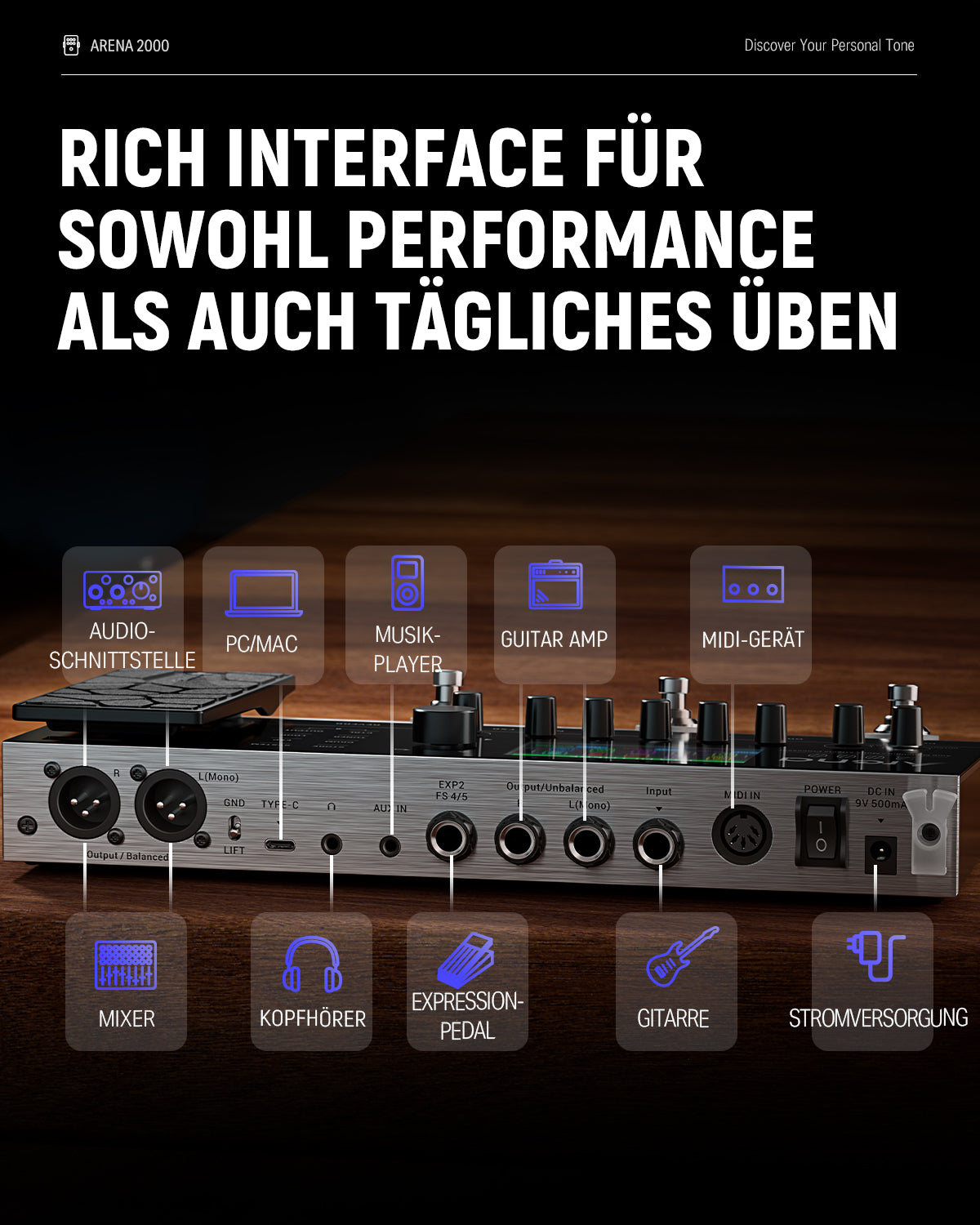 Donner Arena 2000: Multi-Effekt Pedal, 3.5