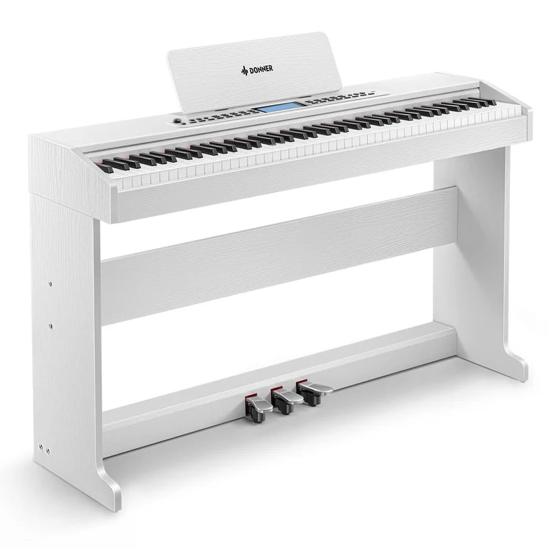 Donner DDP-95 Gewichtete Tastatur Digital Piano-Weiß##