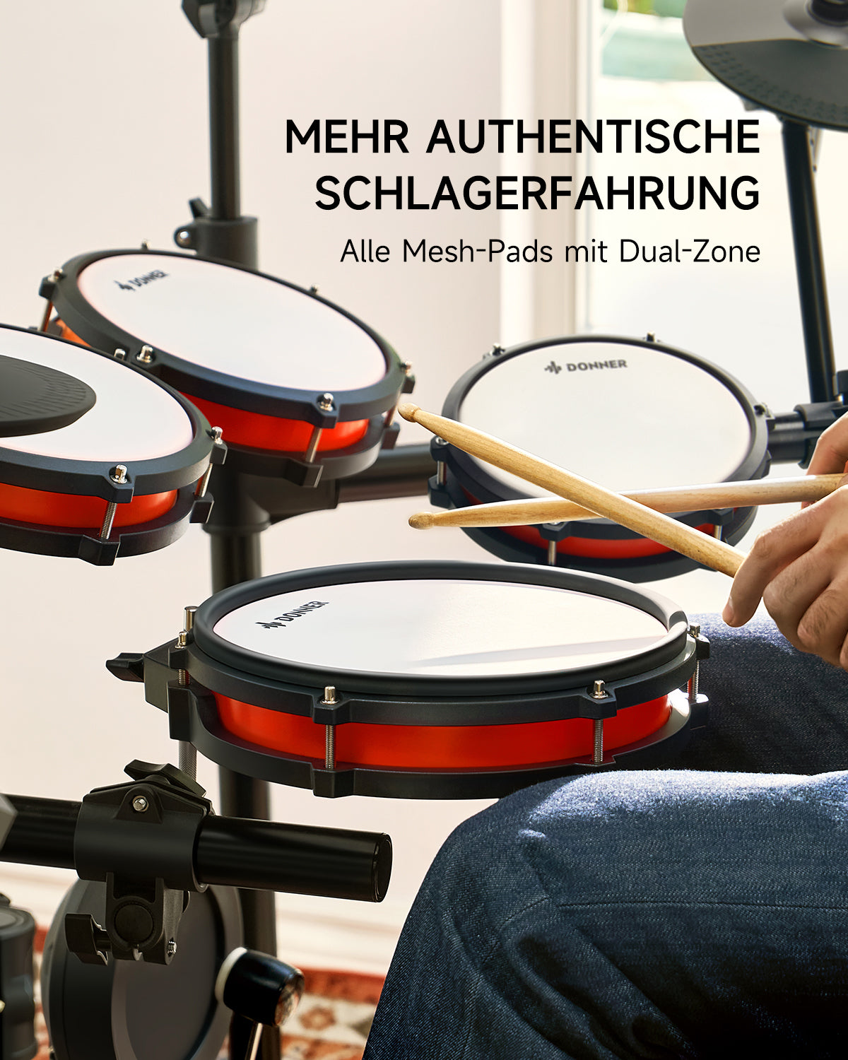Donner DED-200Pro Elektronisches Schlagzeug