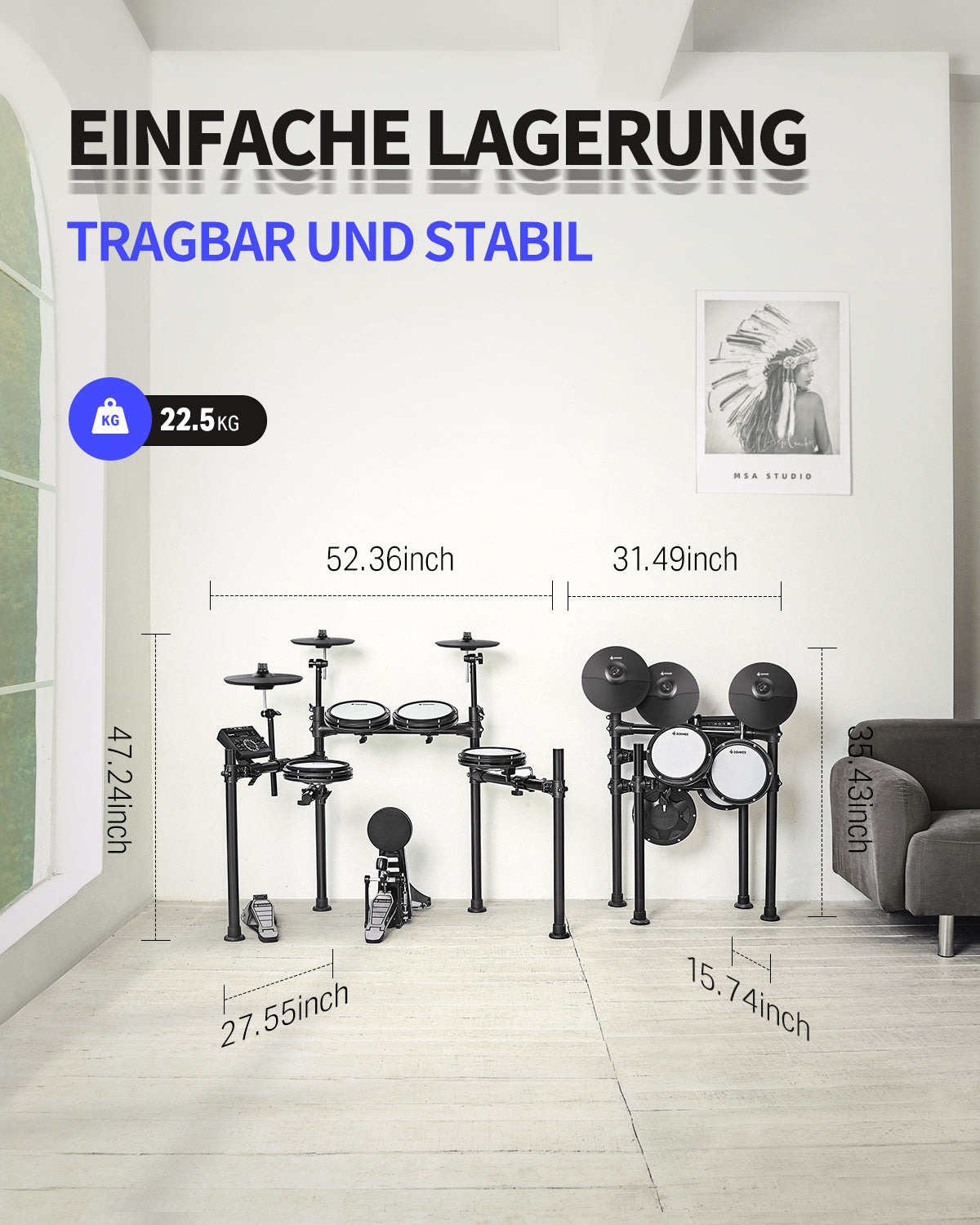 Donner DED-200X Elektronisches Schlagzeug