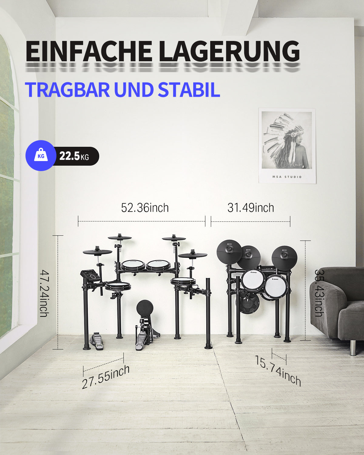 Donner DED-200X Elektronisches Schlagzeug