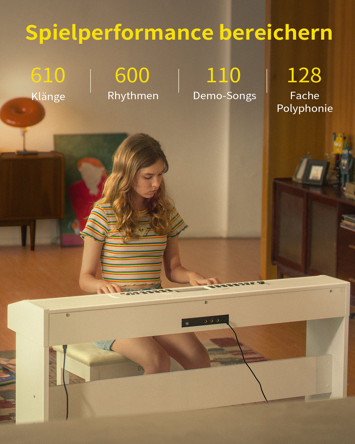Donner DDP-95 Gewichtete Tastatur Digital Piano