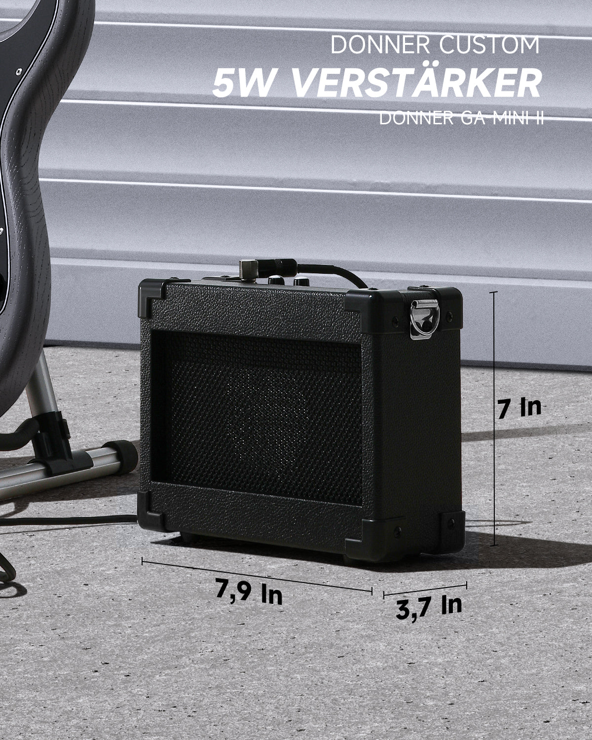 Donner DST-80 39 Zoll mattiertes ST-E-Gitarren-Kit mit Verstärker