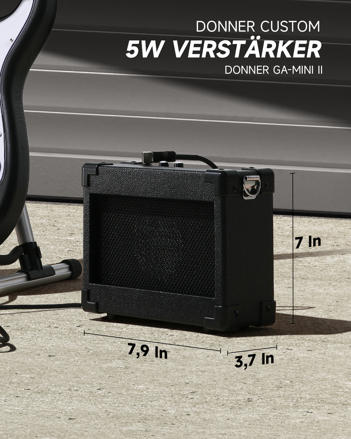 Donner DST-80 39 Zoll mattiertes ST-E-Gitarren-Kit mit Verstärker