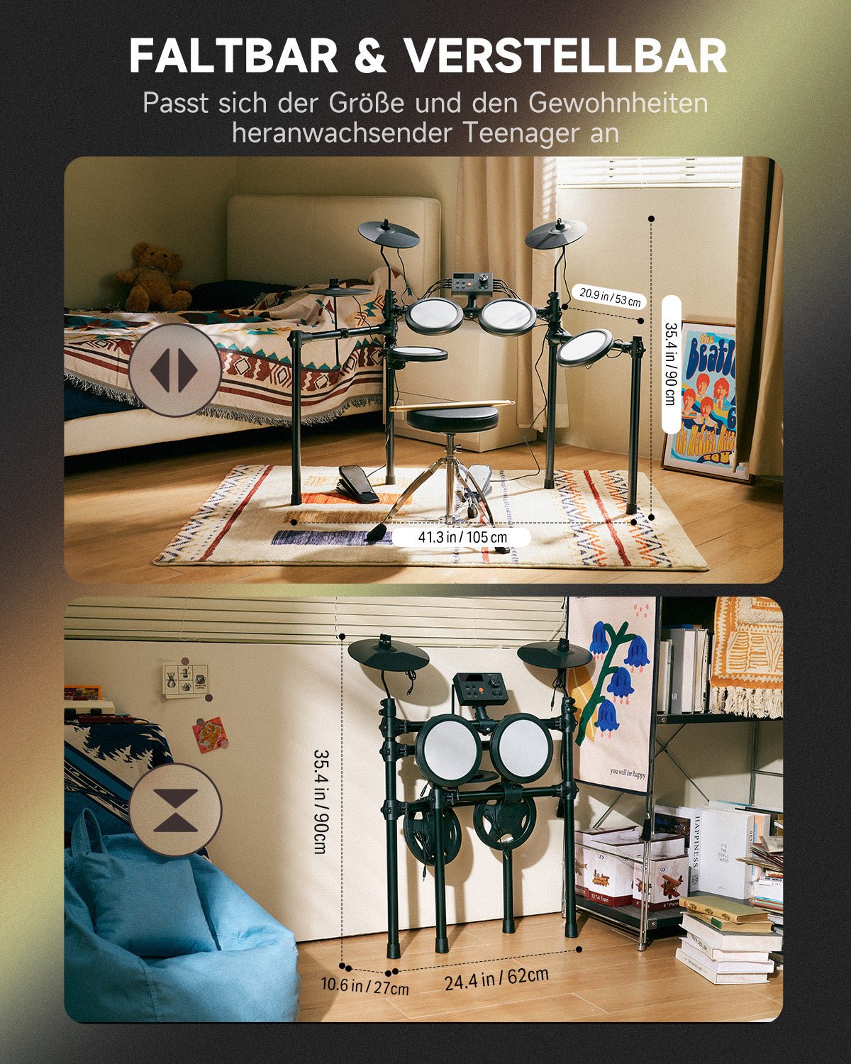 Donner DED-70 Elektronisches Schlagzeug