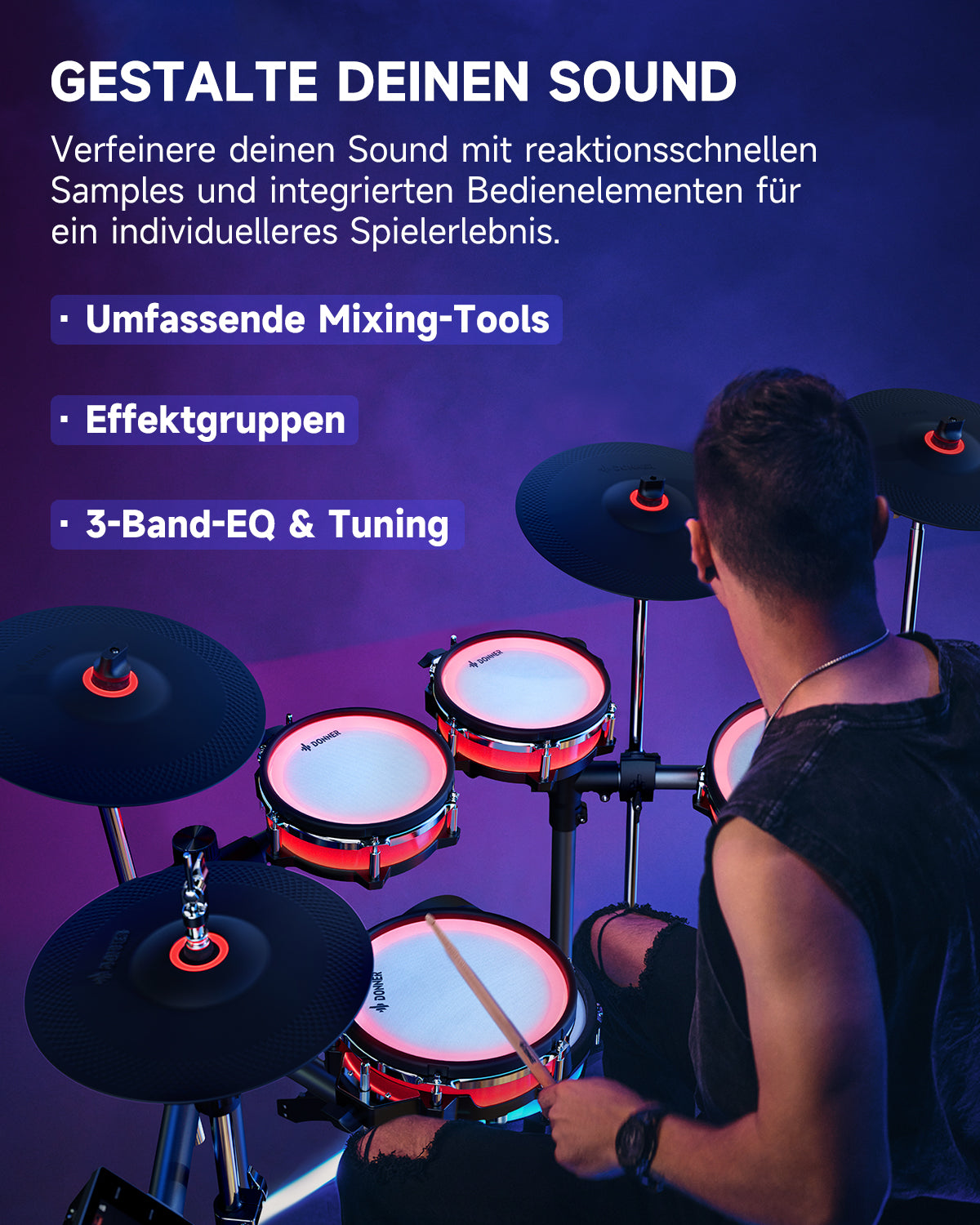 Donner BackBeat Pro Elektronisches Schlagzeug