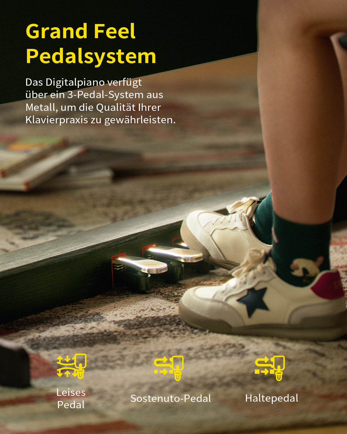 Donner DDP-95 Gewichtete Tastatur Digital Piano-Schwarz##