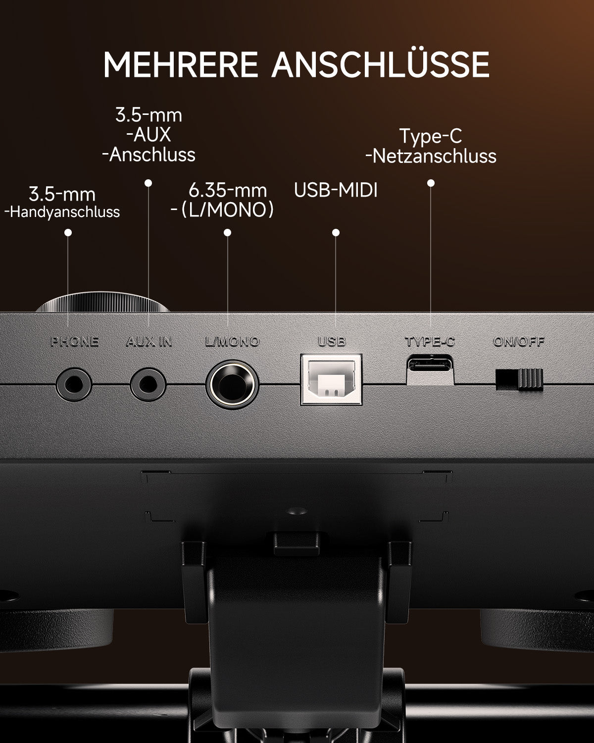 Donner DED-70L Elektronisches Schlagzeug mit LED-Licht