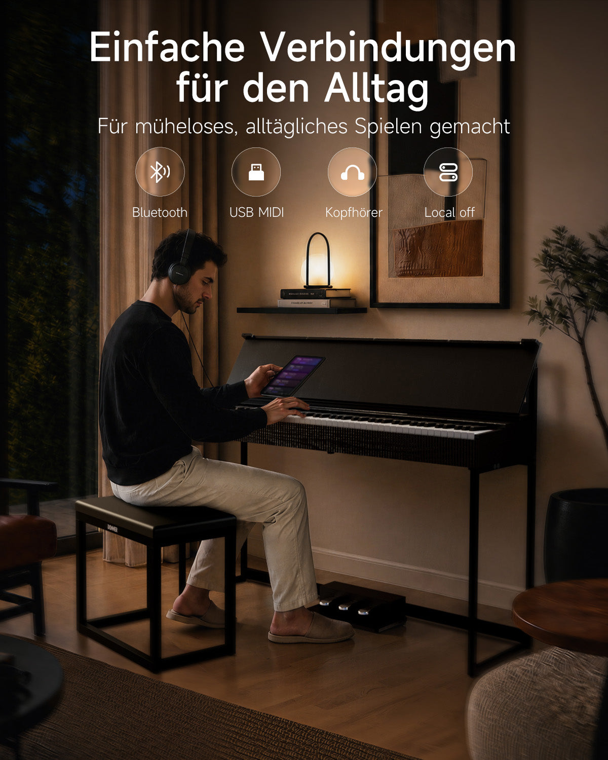【Klavier + Bank gratis】Donner OURA S300 Heimgebrauch Digital Piano