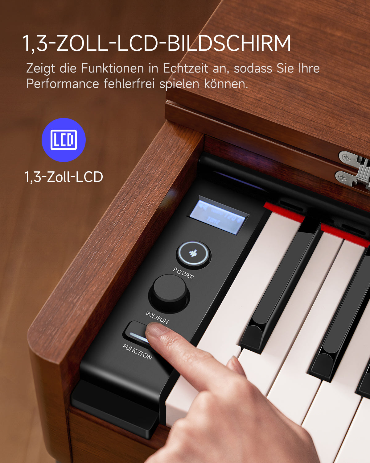 Donner DDP-200 Graded Hammer Action Holz Digital Piano-DDP-200 MK2 Piano##