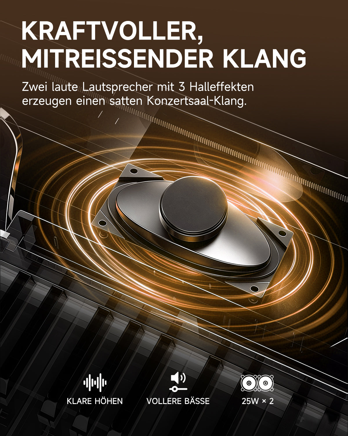 Donner DGP-100 Leichtes Digitalpiano im Flügel-Design