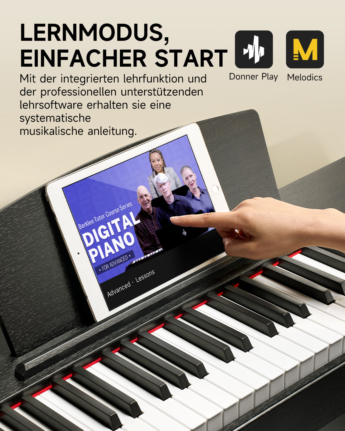 Donner DDP-50 88 Tasten Gewichtetes Digitalpiano