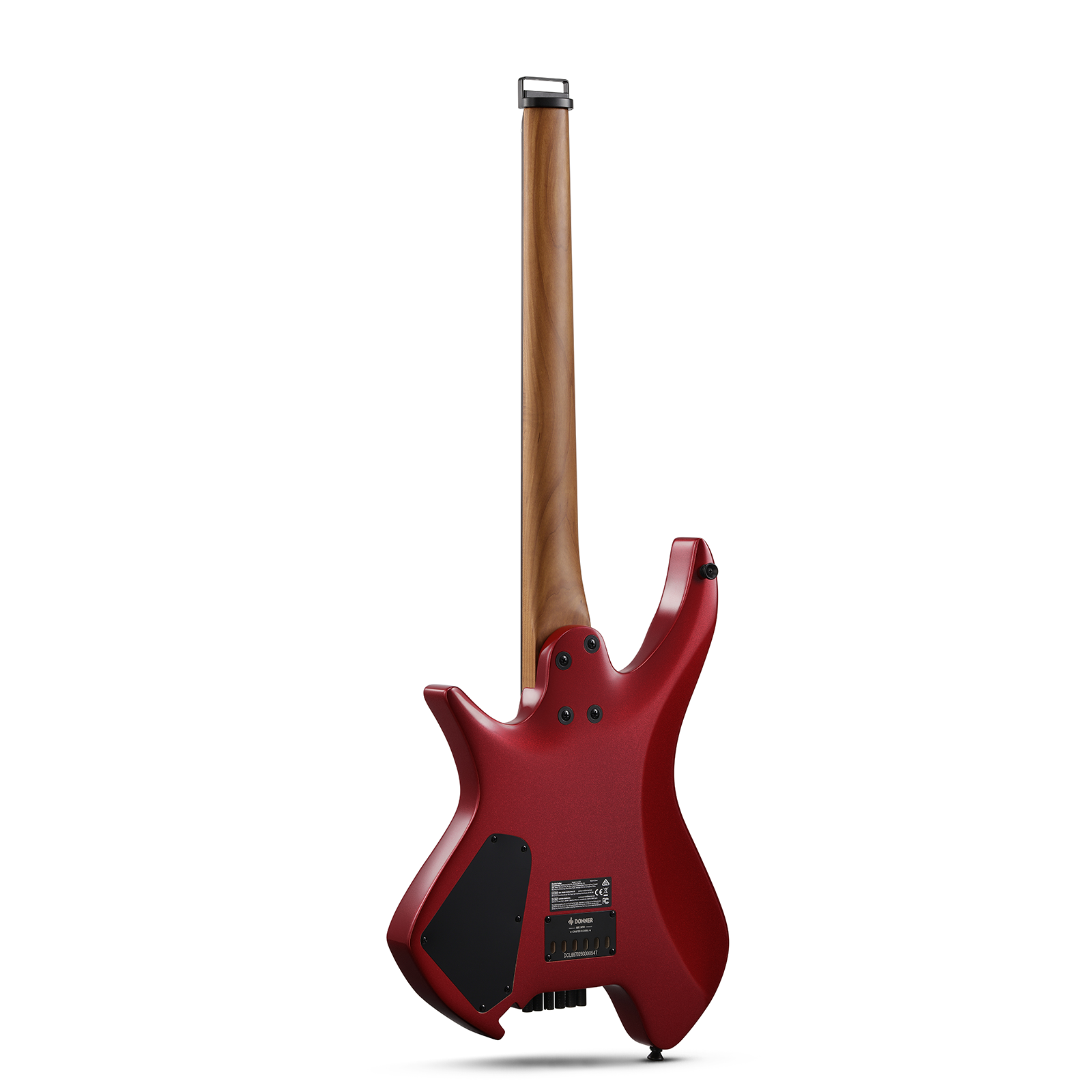 Donner HLX-500 Headless E-Gitarre-Metallic Red##