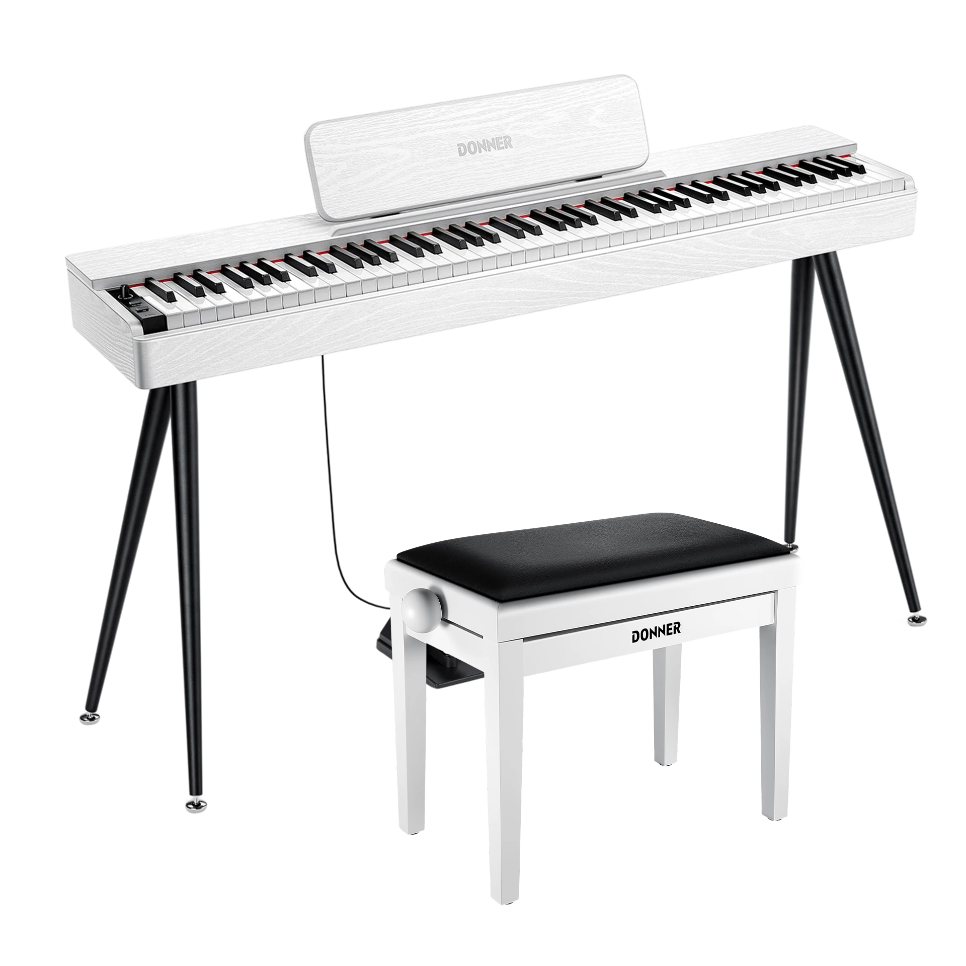 Donner OURA™ S100 Haushalts-Digital Piano-Weiß##