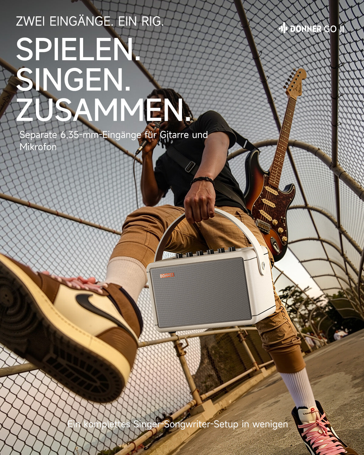 Donner Go E-Gitarrenverstärker-Donner Go II【Weiß】##
