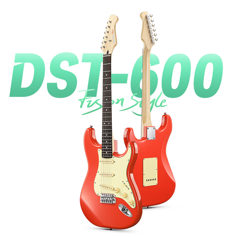 Donner DST-600 E-Gitarre-Rot##