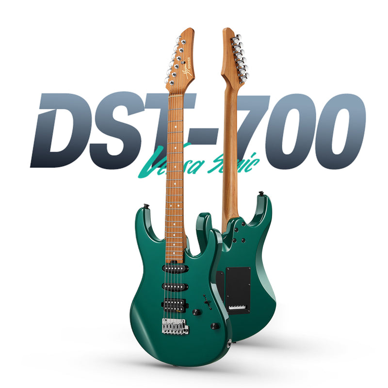 Donner DST-700 E-Gitarre-Waldgrün##