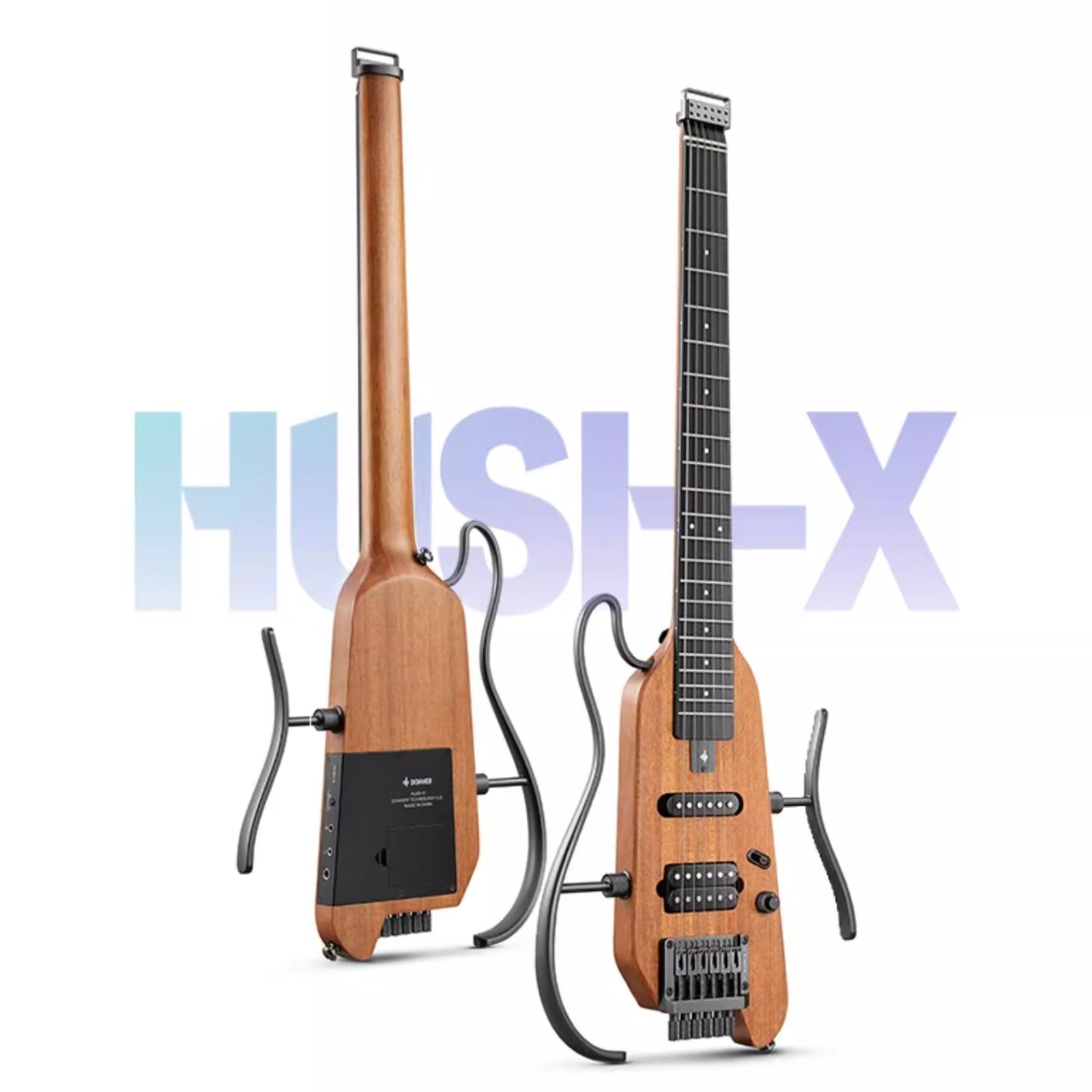 Donner HUSH™ X Kopflose Bauweise E‑Gitarre-Natürlich##