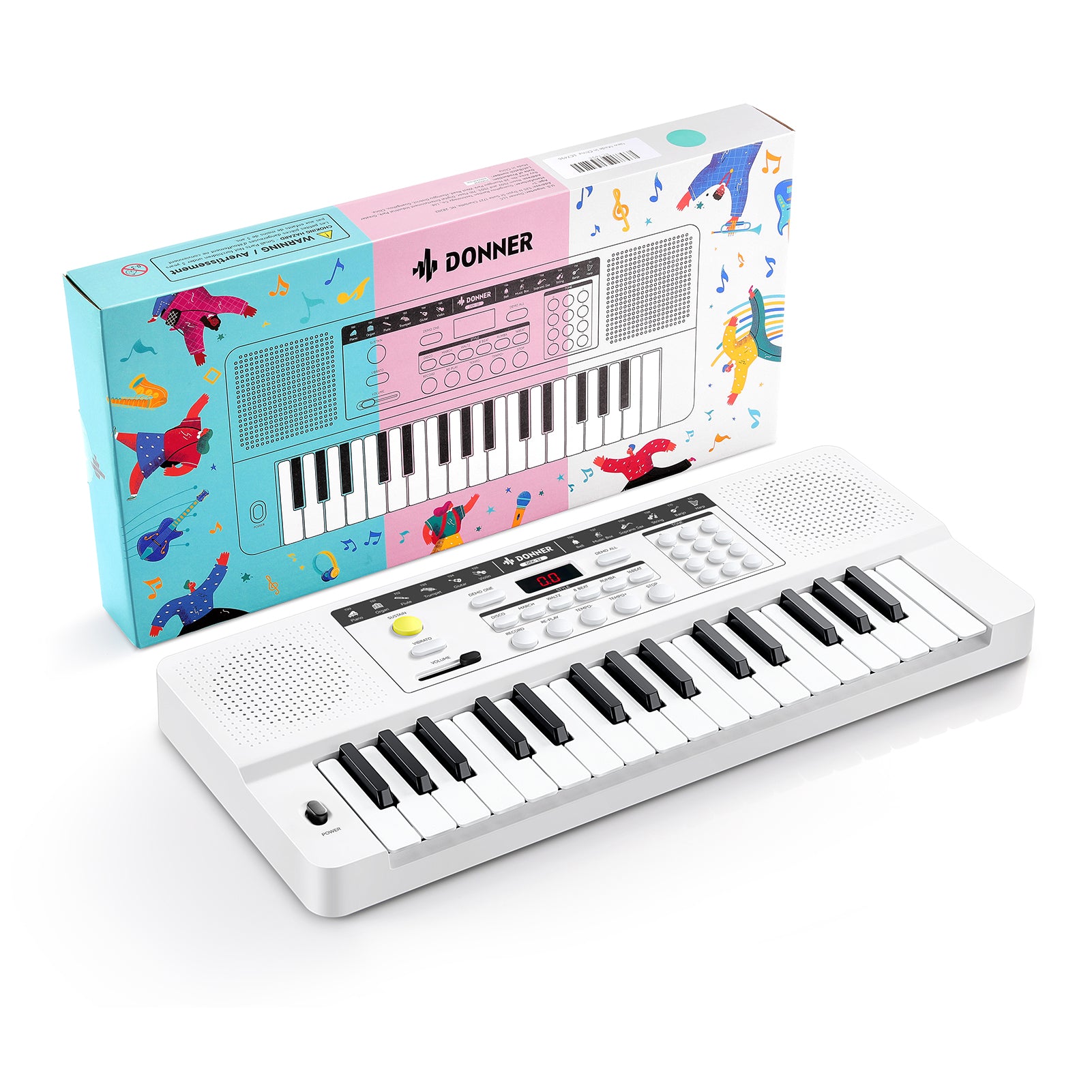 Donner DEK-32 32-Tasten-Keyboard-Weiß##