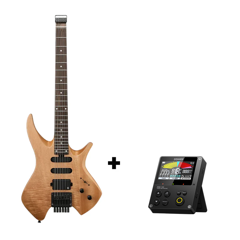 Donner NHL-500 Headless E-Gitarre-Holz Natur##