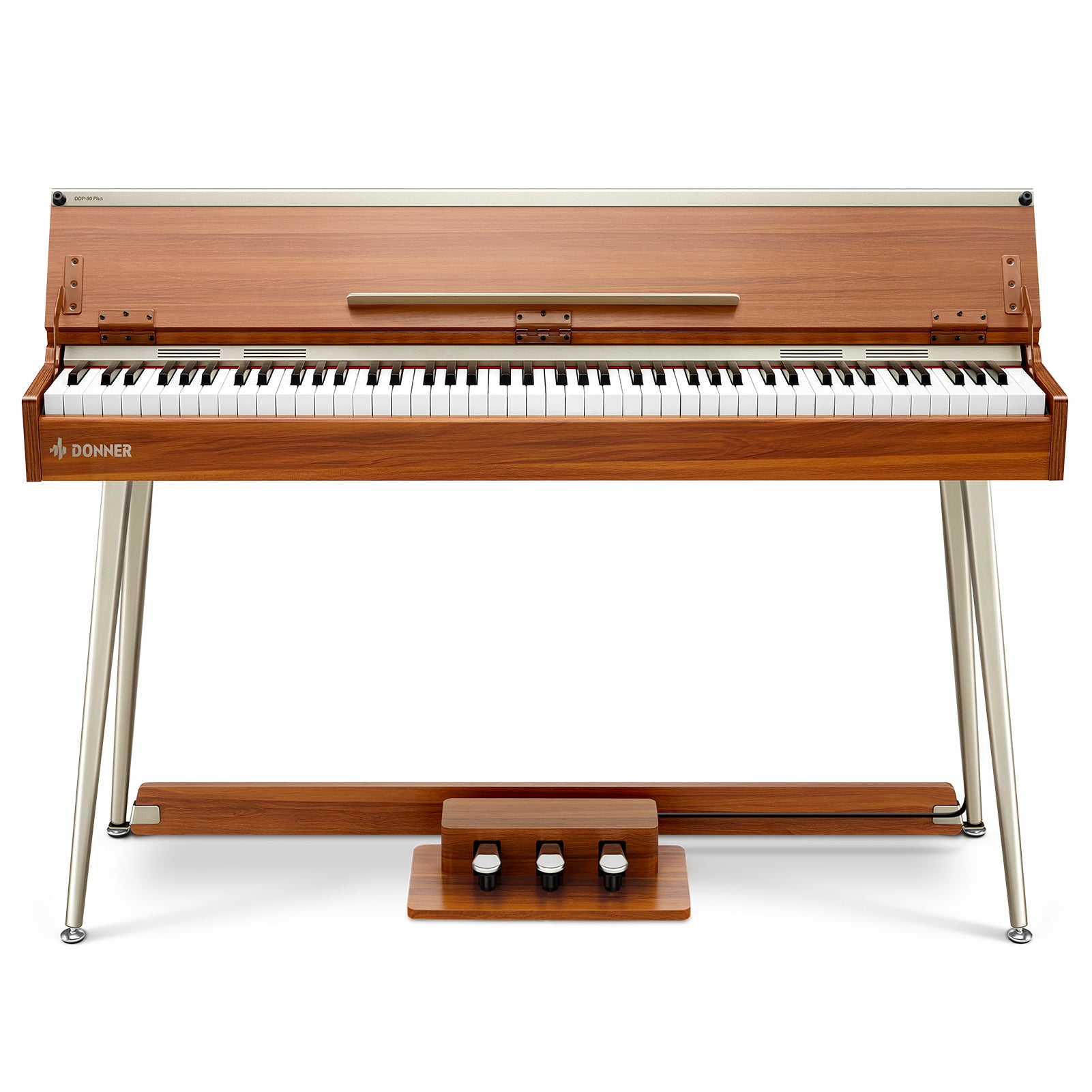Donner DDP-80 PLUS Digital Piano mit halboffener Abdeckung