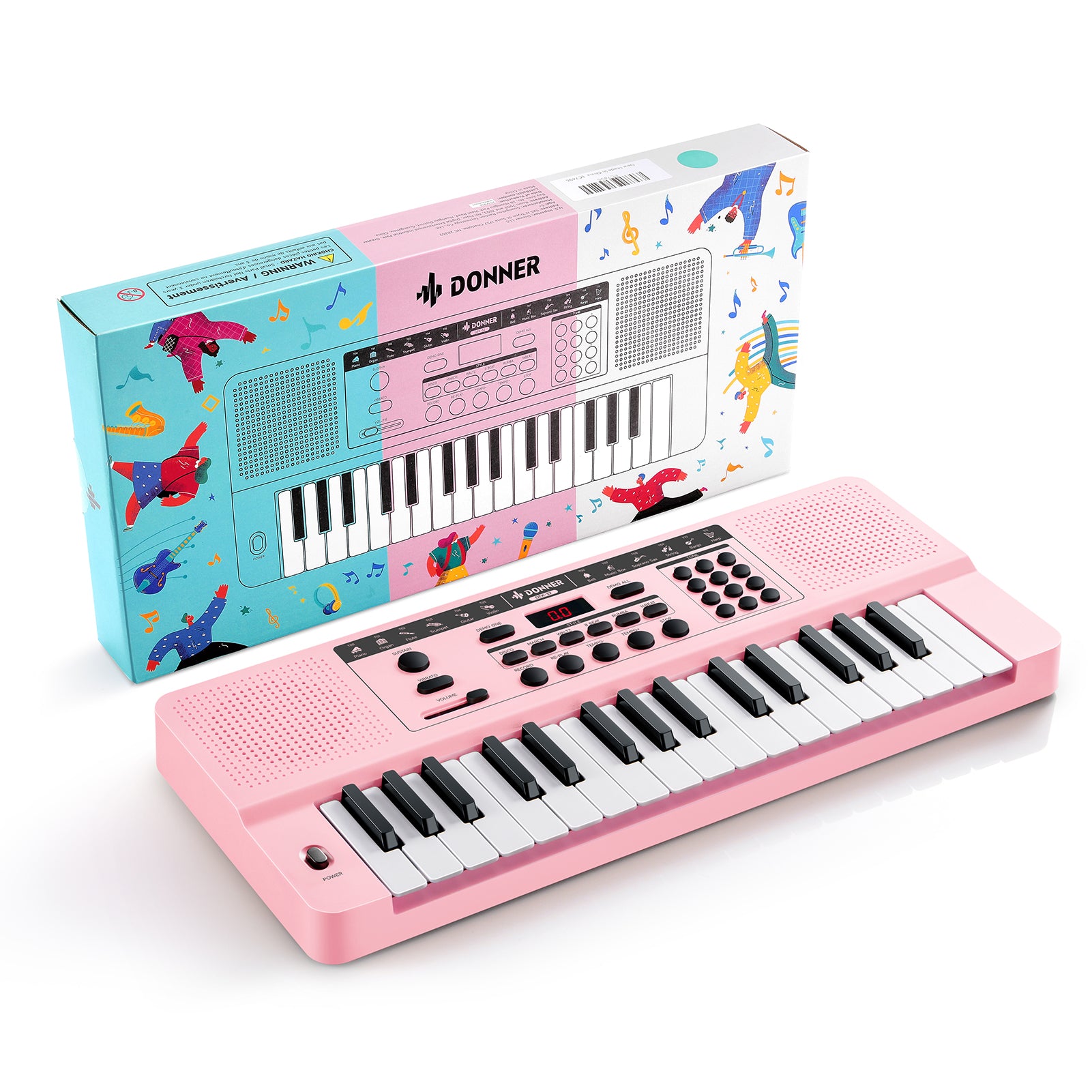 Donner DEK-32 32-Tasten-Keyboard-Rosa##