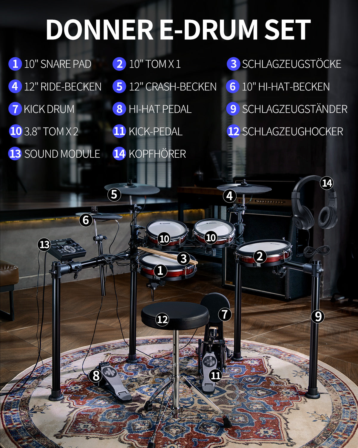 Dooner DED-200Max  E-Drum