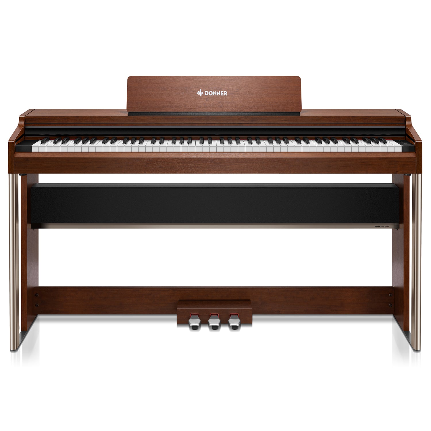 Donner DDP-200 PRO Digital Piano mit Touchscreen-Dunkelbraun##