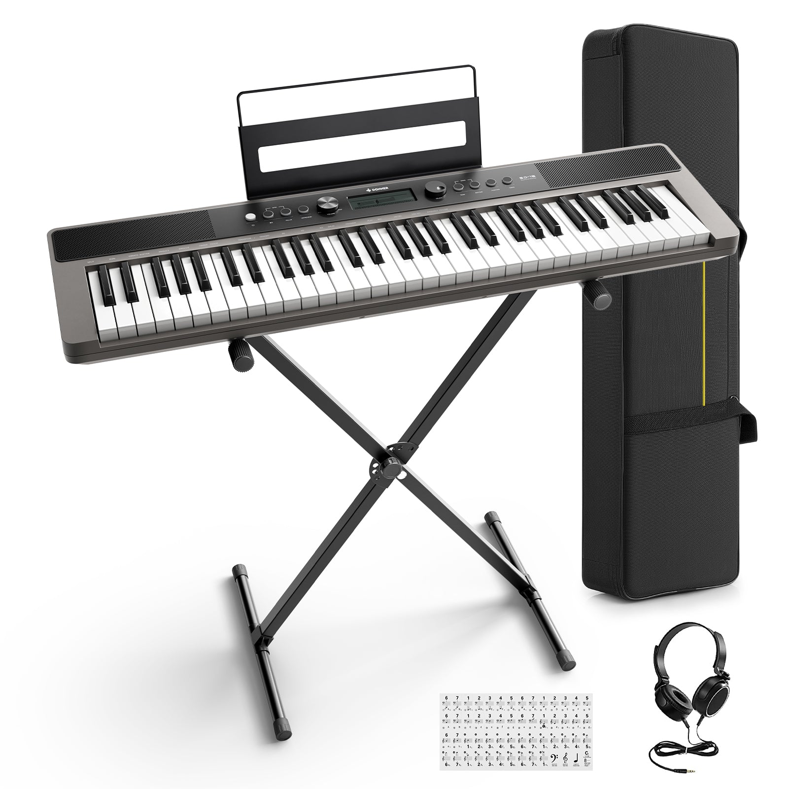 Donner SD-15 Elektronisches Keyboard mit 61 Tasten-Kombination##